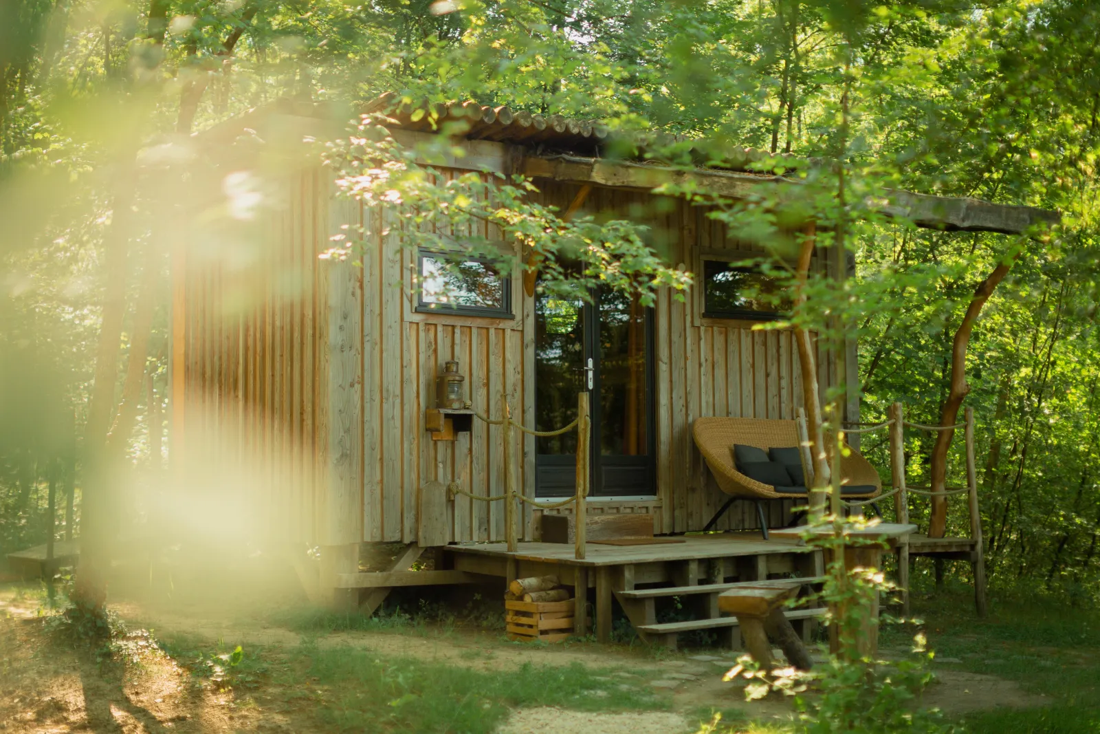 Cabane Duo de plain-pied, cabane à Saint-Léger-aux-Bois