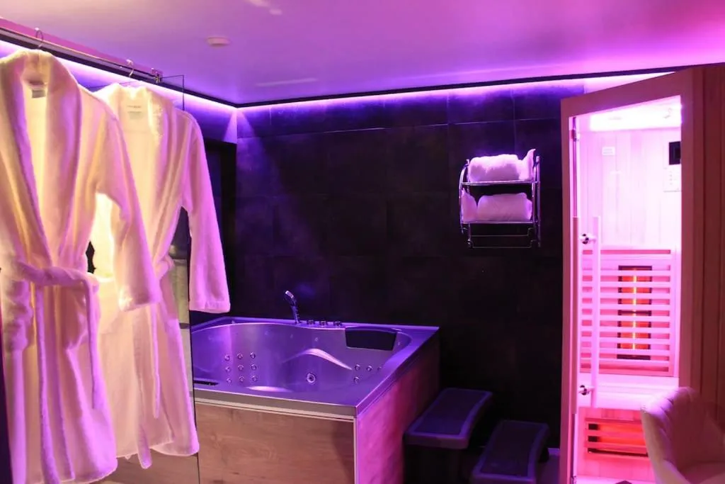 Duplex balnéo et sauna, suite avec spa à Troyes