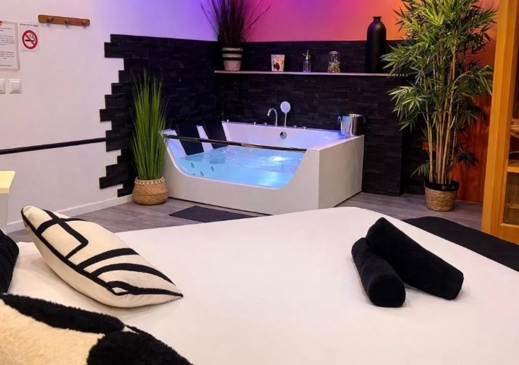 Spa et sauna, suite avec spa à Bourges