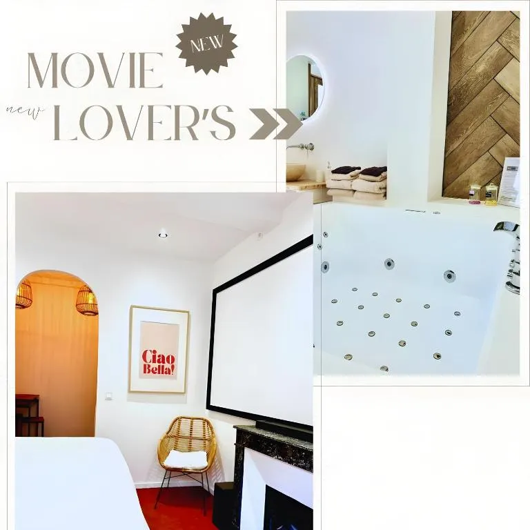 Studio Cinéma et Balnéo, suite avec spa à Montfrin