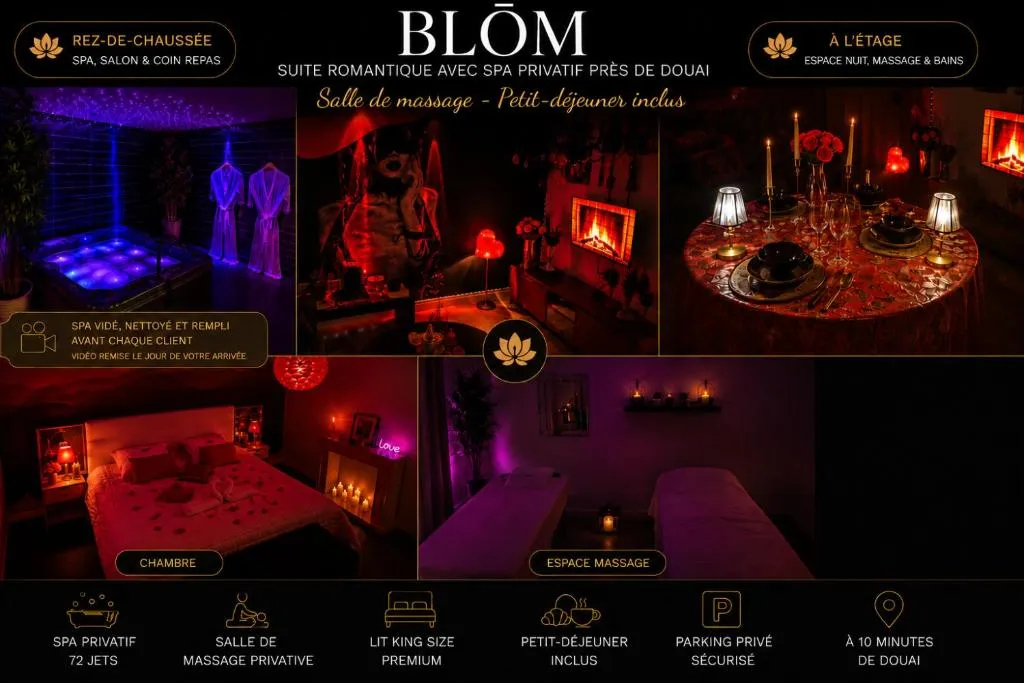 BLOM - Suite avec spa privatif et petit-déjeuner inclus à Guesnain (Nord) à Guesnain, photo 6