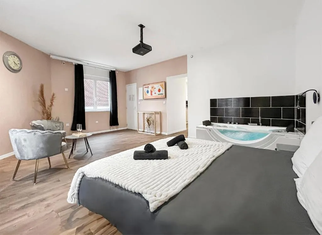 Le Studio Cinéma XXL, suite avec spa à Tourcoing