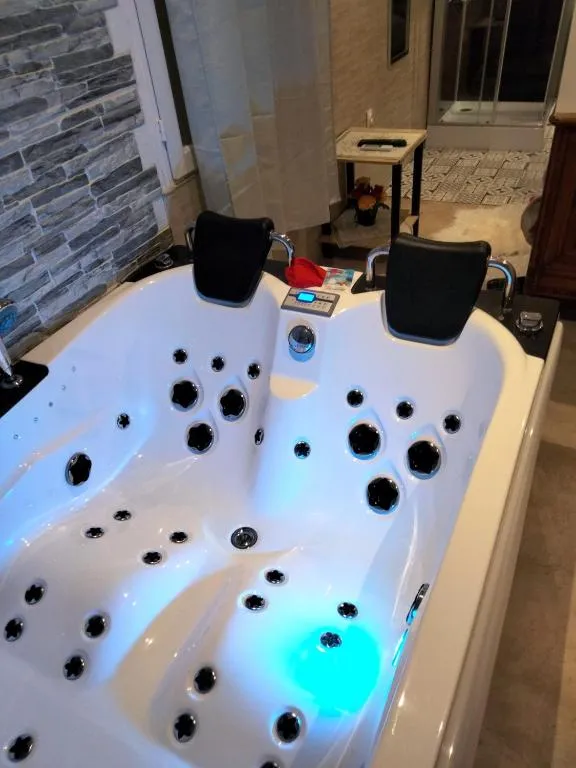 La Chambre Jacuzzi à Amblainville, photo 6