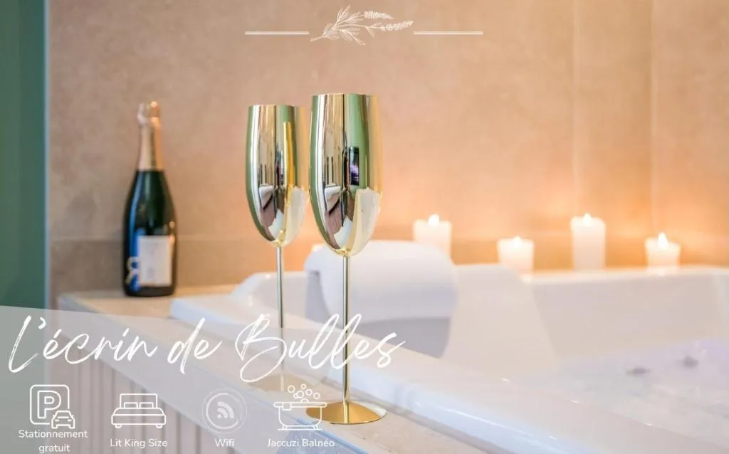 Appartement Bulles et Fraîcheur, suite avec spa à Les Cabannes