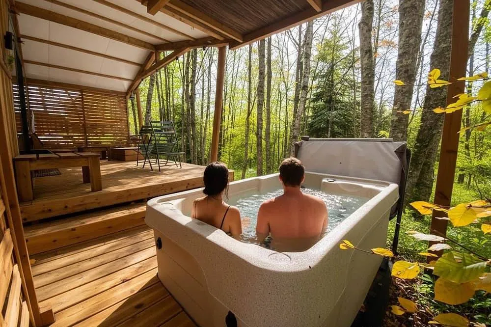 Chalet Hygge Spa, suite avec spa à Anould