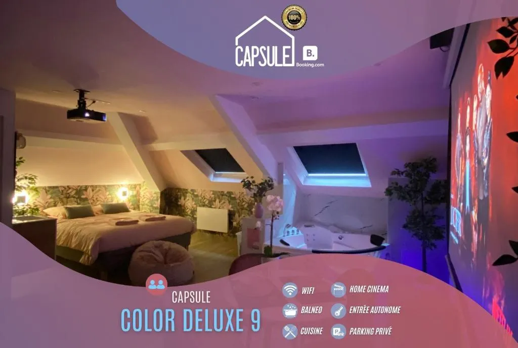 Capsule Color Deluxe, suite avec spa à Trith-Saint-Léger