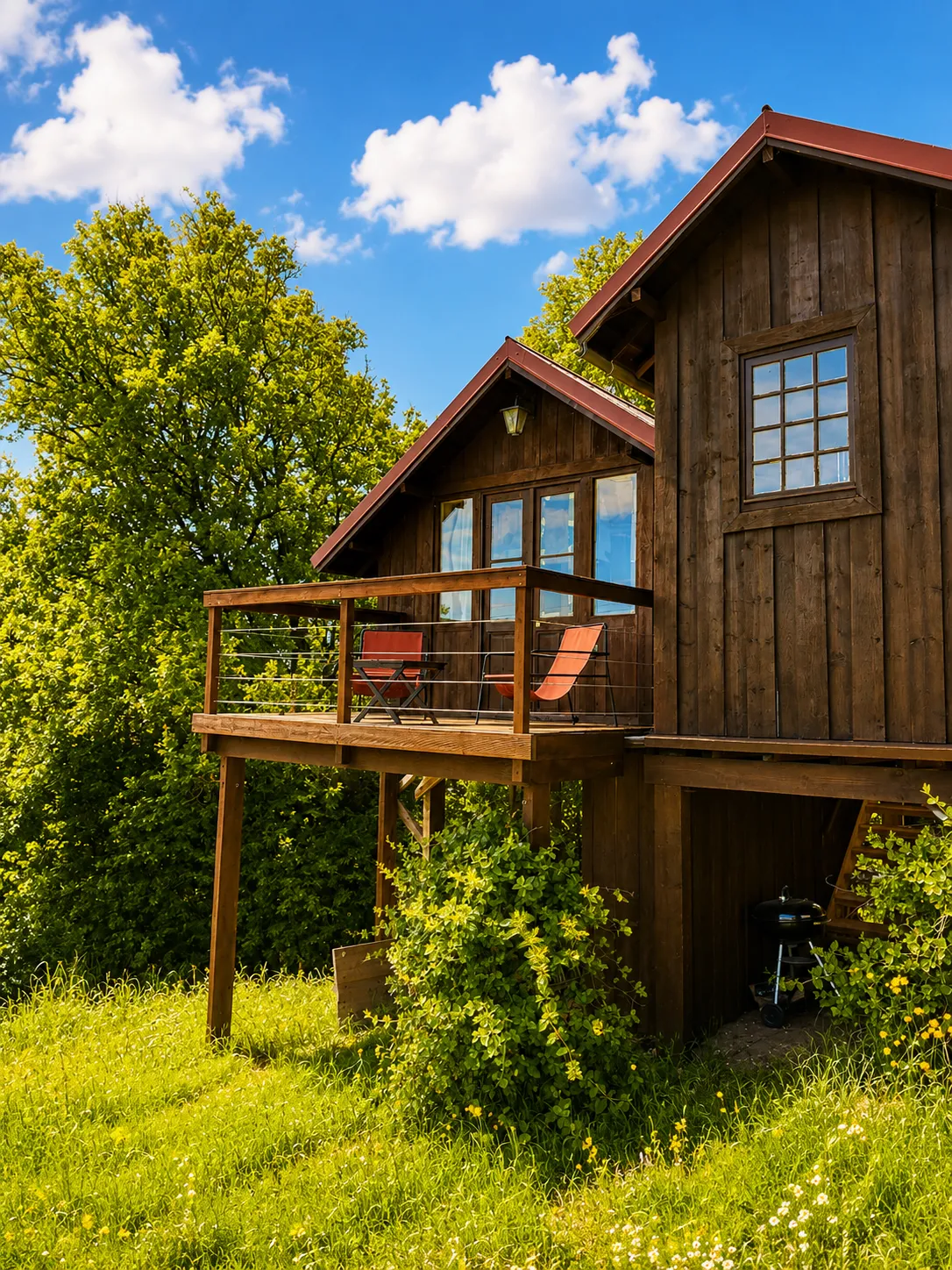 Cabane perchée du Frêne, cabane à Montoillot