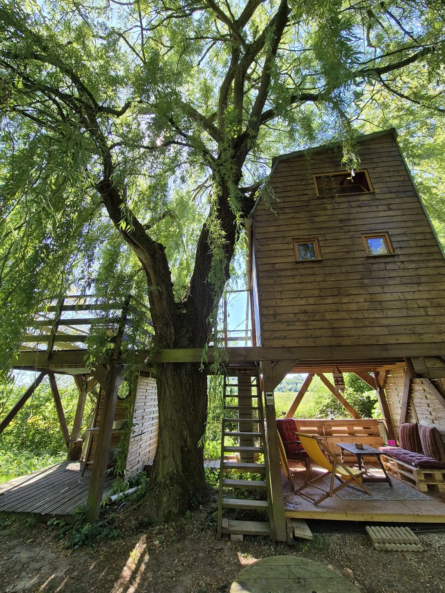 Dans un arbre perché, cabane à Vadencourt