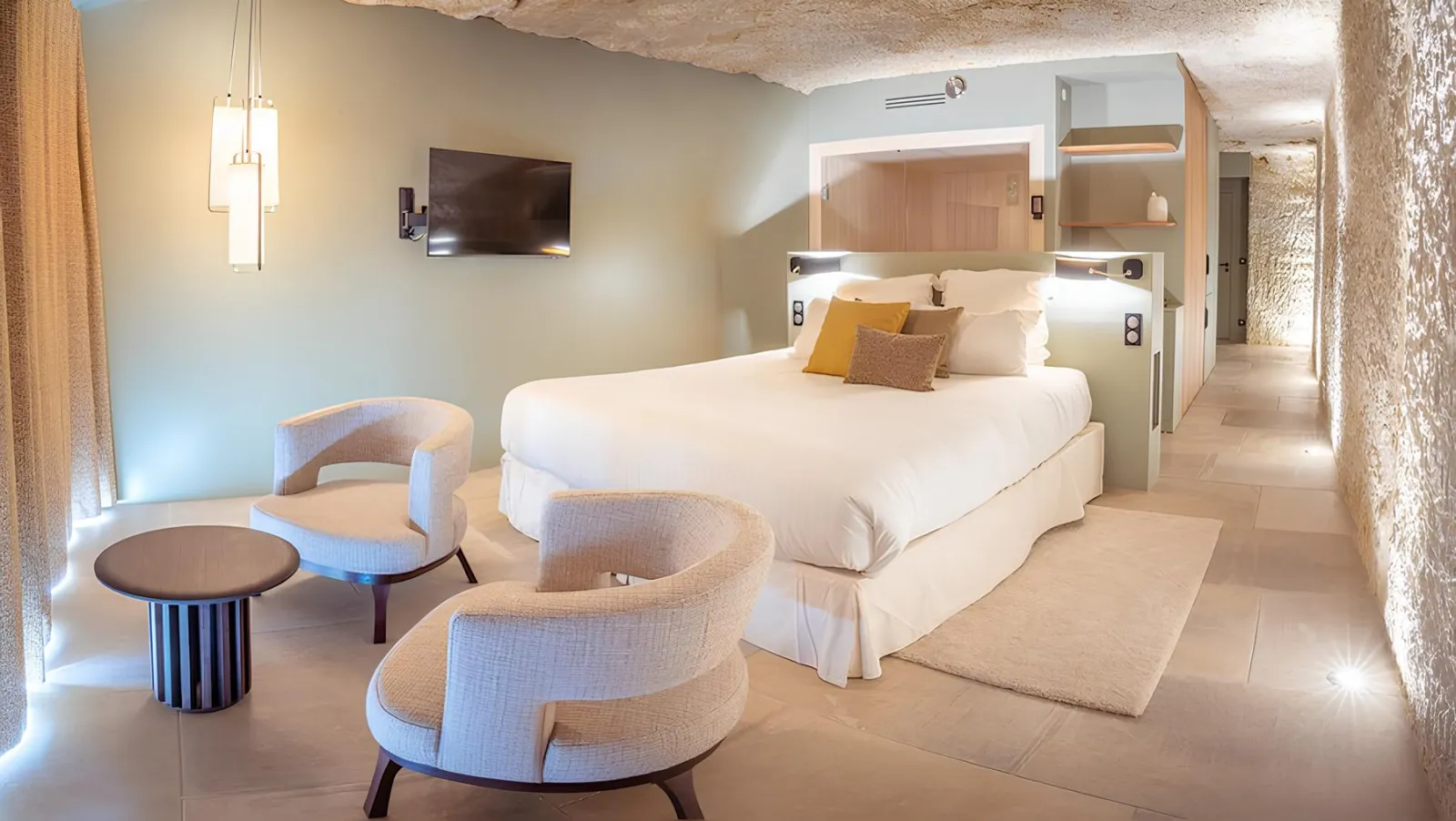 Suite Prestige Terrasse de Perreux, château à Nazelles-Négron