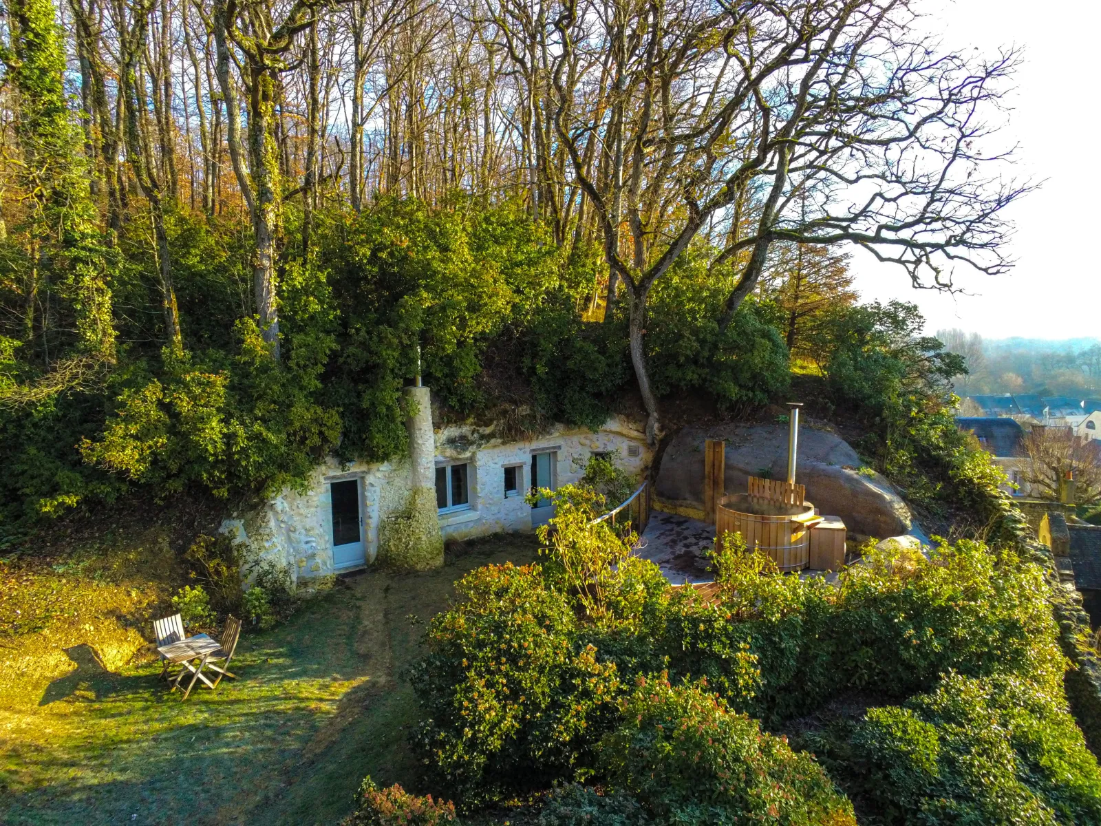 Alta Lodge, troglodyte à Nazelles-Négron