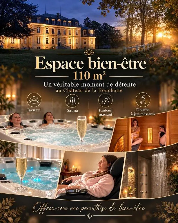 Suite bien-être du Château de la Bouchatte, château à Chazemais