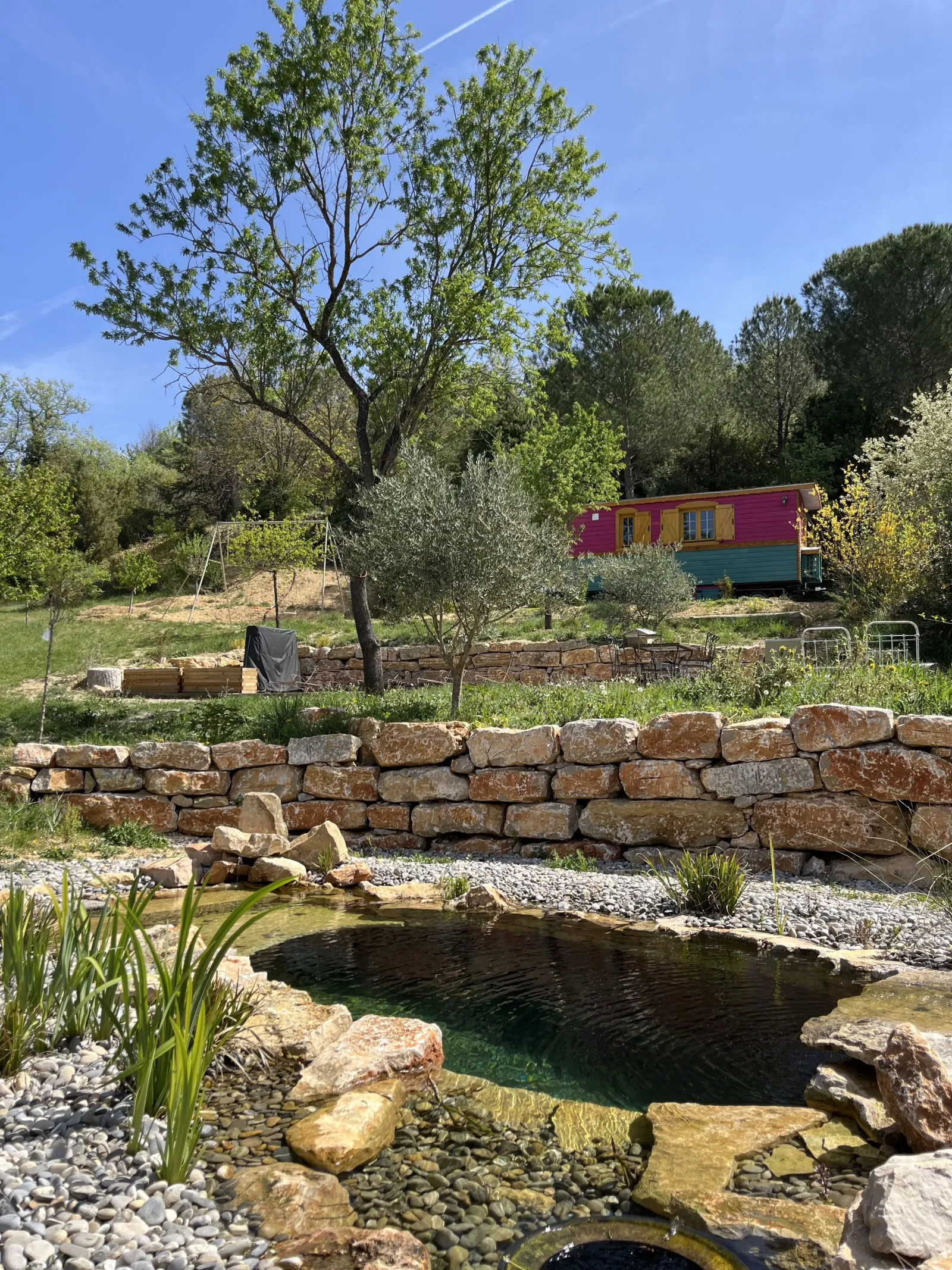 Roulotte bohème, roulotte à Valensole