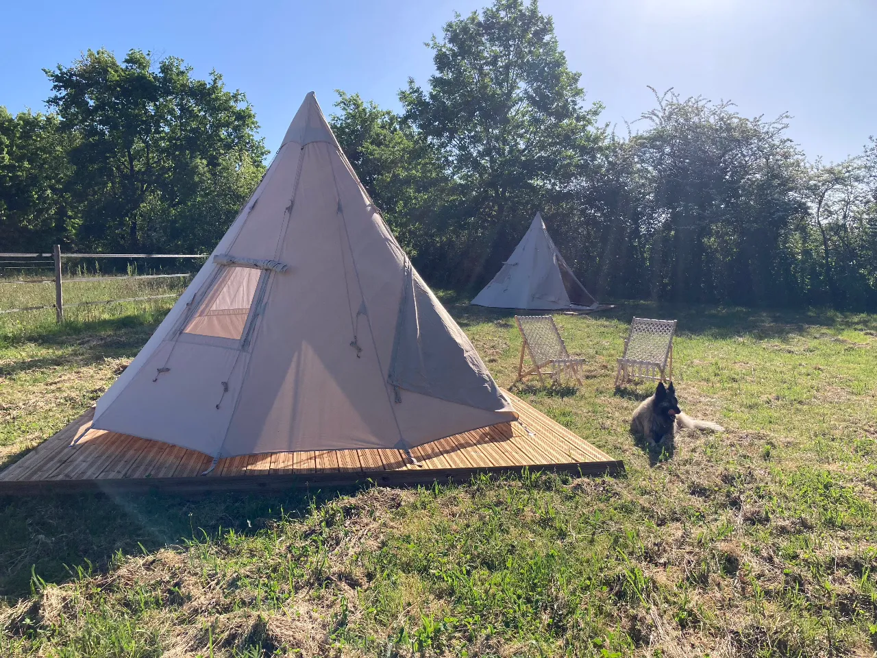 Tipi de la ferme de Pearl à Juillac, photo 6