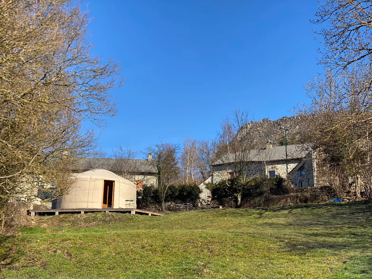 La Yourte de Lieux M., yourte à Saint-Pierre-Eynac