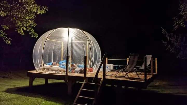 Bulle sous les étoiles à La Saunière, photo 4