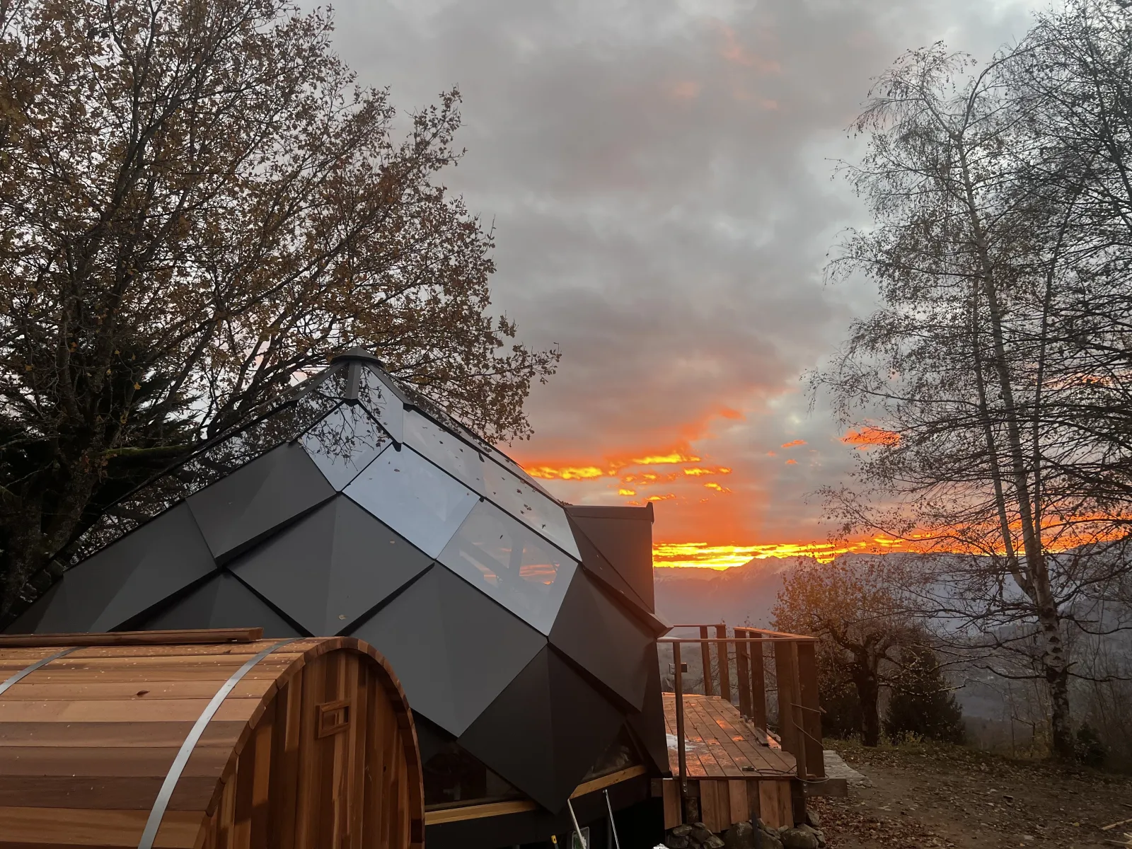 Zome Jacuzzi et Sauna du Buisson, dôme à Saint-Martin-d'Uriage