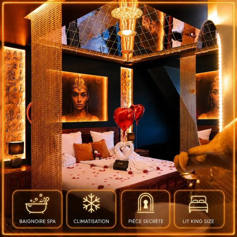 Le Secret de Cléopâtre, love room à Scheibenhard